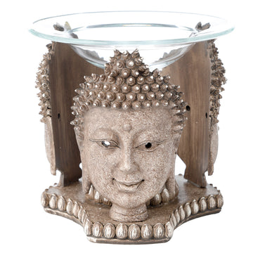 Thai Buddha Weathered Stone Effect Oil and Wax Burner