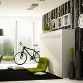 Small Double (120cm) Horizontal Wall Bed (Spring Lift)