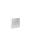 Work Concept Slim Convertible Hidden Desk 90cm [White Gloss] - White Background 2