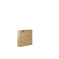 Work Concept Slim Convertible Hidden Desk 90cm [Oak Artisan] - White Background 2