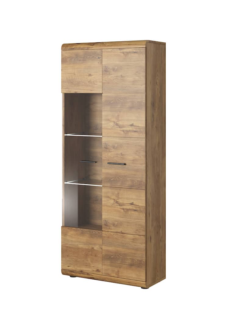 Elen Tall Display Cabinet 80cm