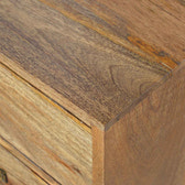 Brass Metal Slot Bedside Table