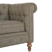 Multi Tweed 2 Seat Chesterfield Chair