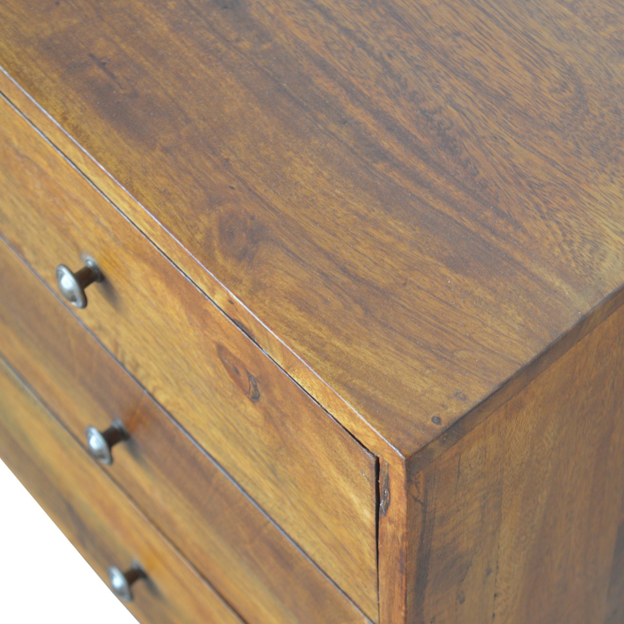 Carved Chestnut Sideboard Chest of Drawers | Hand-Carved