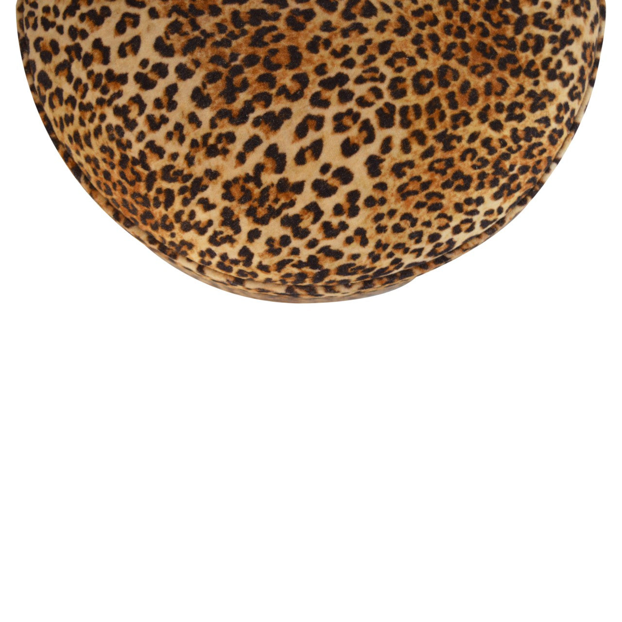 Leopard Nordic Style Footstool | Cotton Velvet