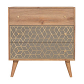 Dice Chest of Drawers | Oak Solid Mango Wood