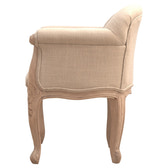 French Style Deep Button Chair | Linen