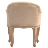 French Style Deep Button Chair | Linen
