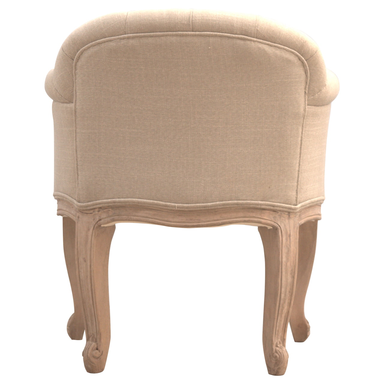 French Style Deep Button Chair | Linen