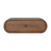 Wall Mounted Round Chestnut Bedside Table | Wall-Mounted