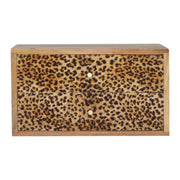 Wall Leopard Print Bedside Table