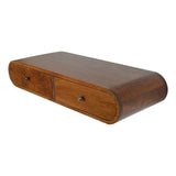 Floating Chestnut London Console Chest of Drawers | Wall-Mounted