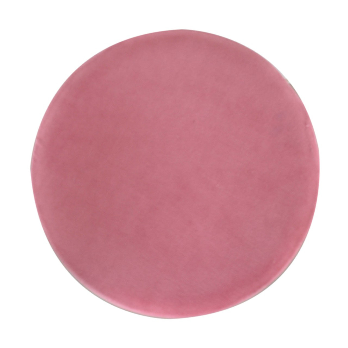Large Pink Footstool with Gold Base | Cotton Velvet