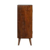 Chestnut Inlay Abstract Cabinet