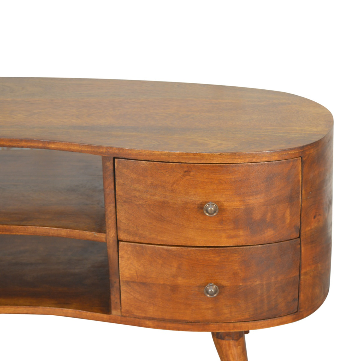Chestnut Wave Entertainment Unit Chest of Drawers