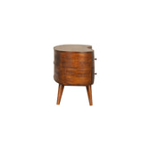 Chestnut Wave Entertainment Unit Chest of Drawers