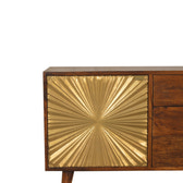 Manila Gold Sideboard Chest of Drawers | Chestnut Solid Mango Wood