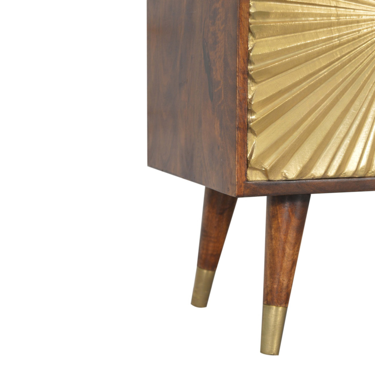 Manila Gold Sideboard Chest of Drawers | Chestnut Solid Mango Wood