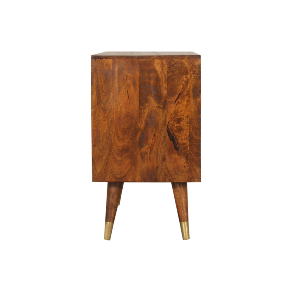 Manila Gold Sideboard Chest of Drawers | Chestnut Solid Mango Wood