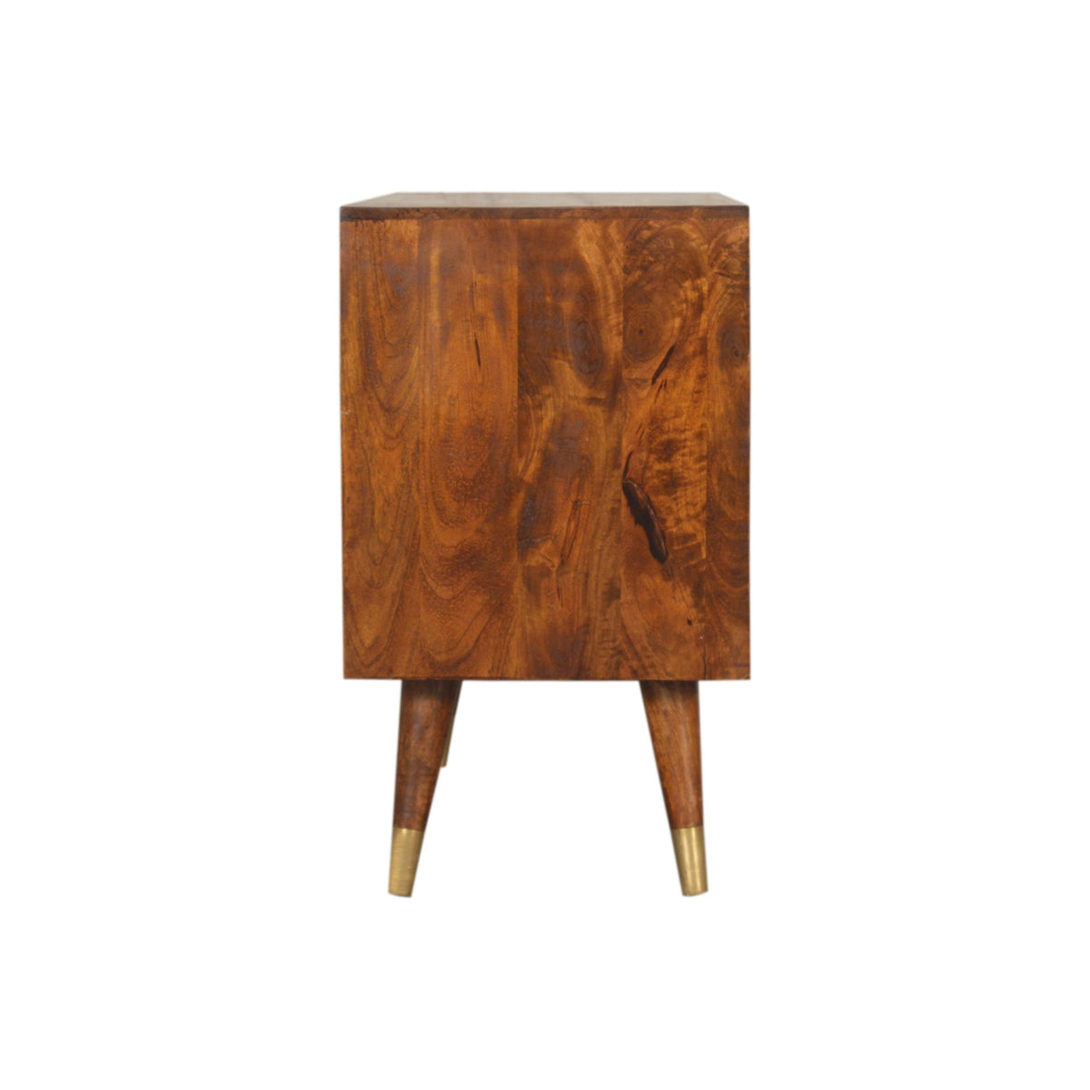 Manila Gold Sideboard Chest of Drawers | Chestnut Solid Mango Wood