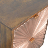 Manila Copper Bedside Table | Chestnut Mango Wood