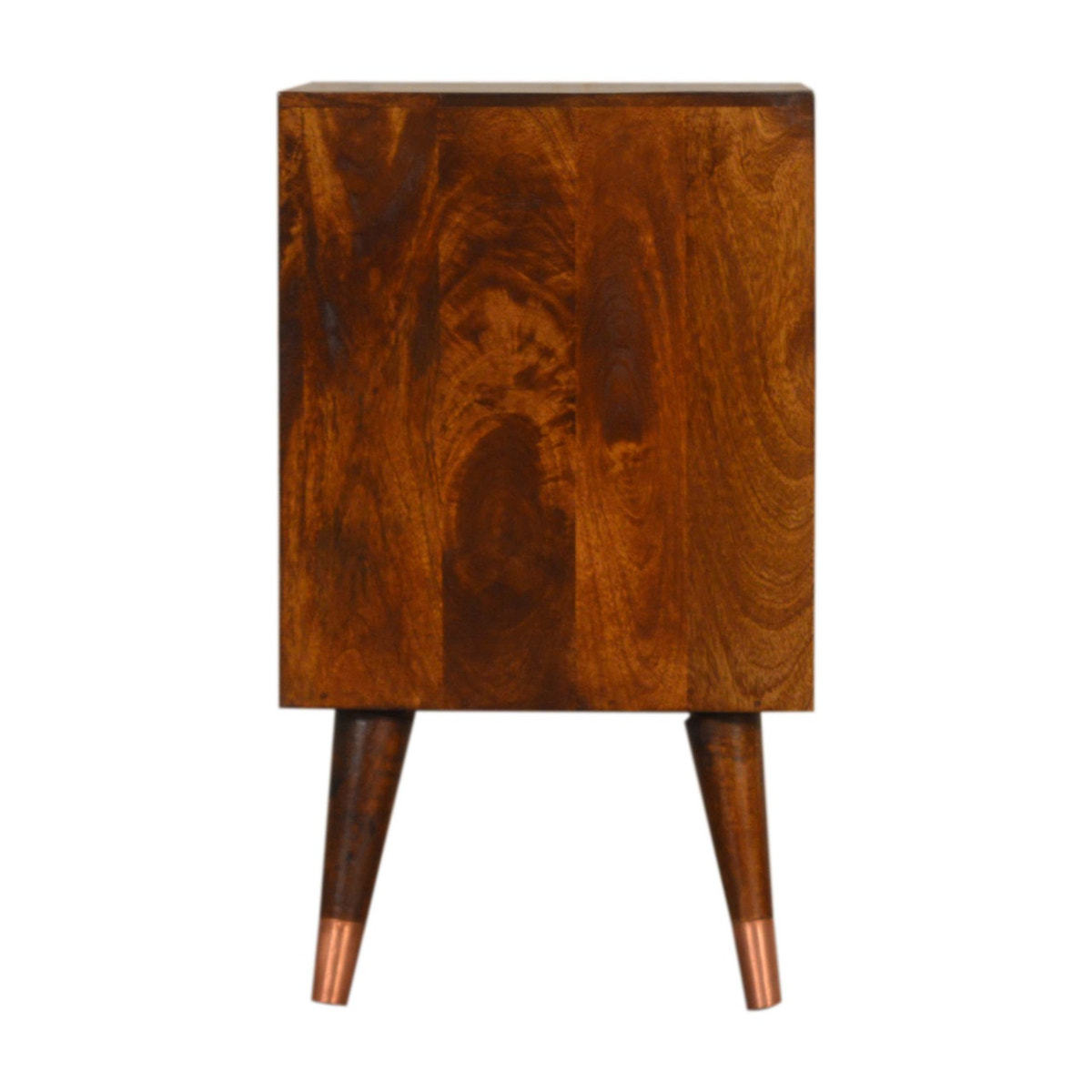 Manila Copper Bedside Table | Chestnut Mango Wood