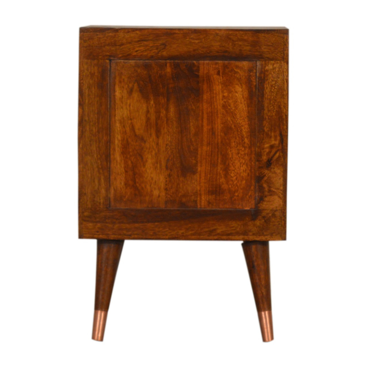 Manila Copper Bedside Table | Chestnut Mango Wood