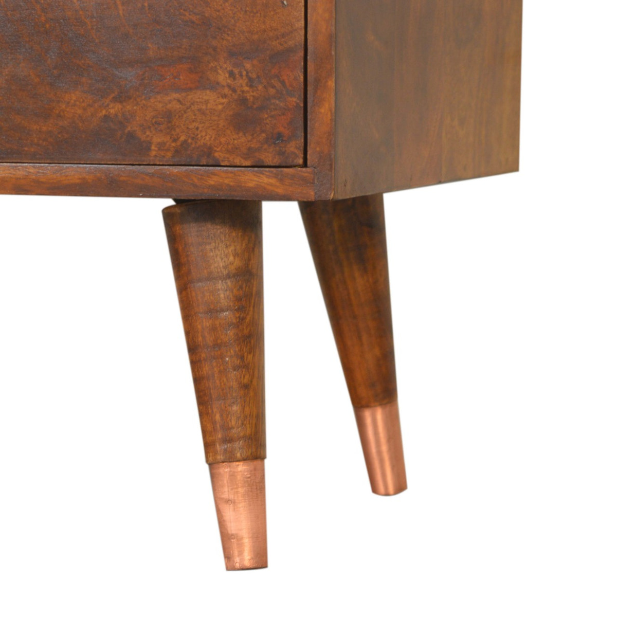 Manila Copper Sideboard Chest of Drawers | Chestnut Solid Mango Wood