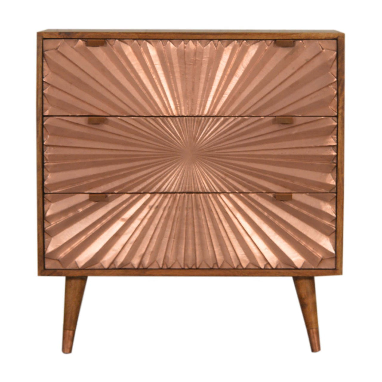 Manila Copper Chest of Drawers | Chestnut Mango Wood
