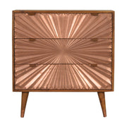 Manila Copper Chest of Drawers | Chestnut Mango Wood
