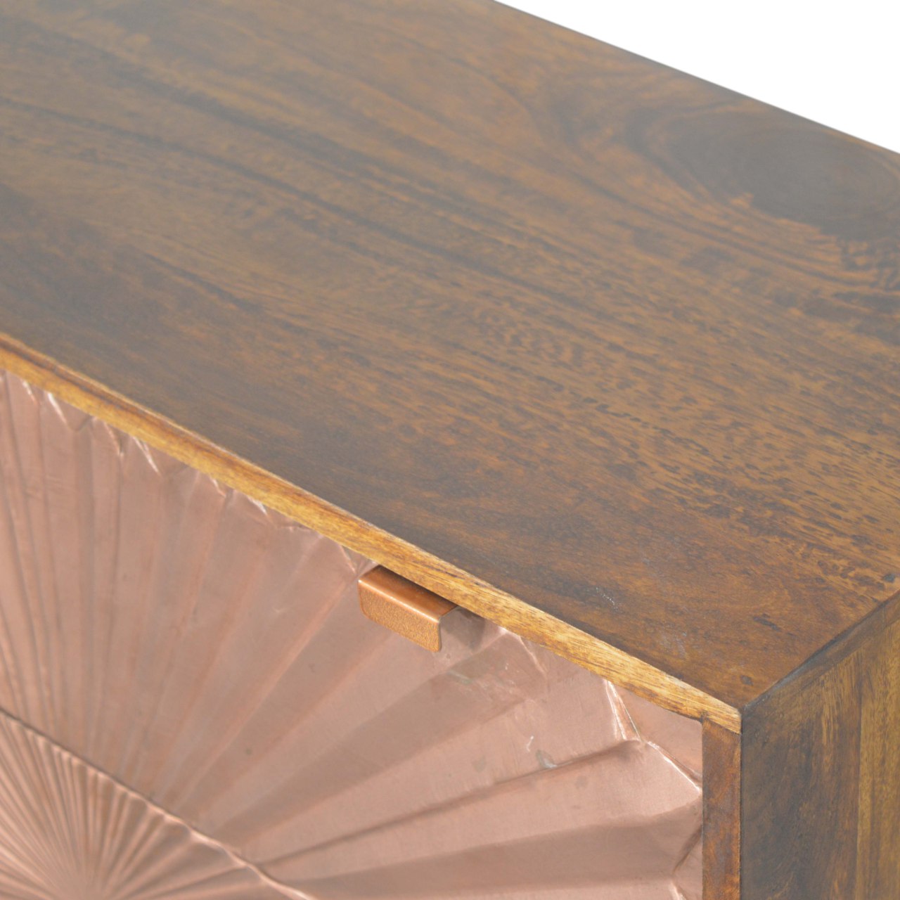 Manila Copper Chest of Drawers | Chestnut Mango Wood
