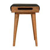 Emerald Velvet Tray Style Footstool | Cotton Velvet