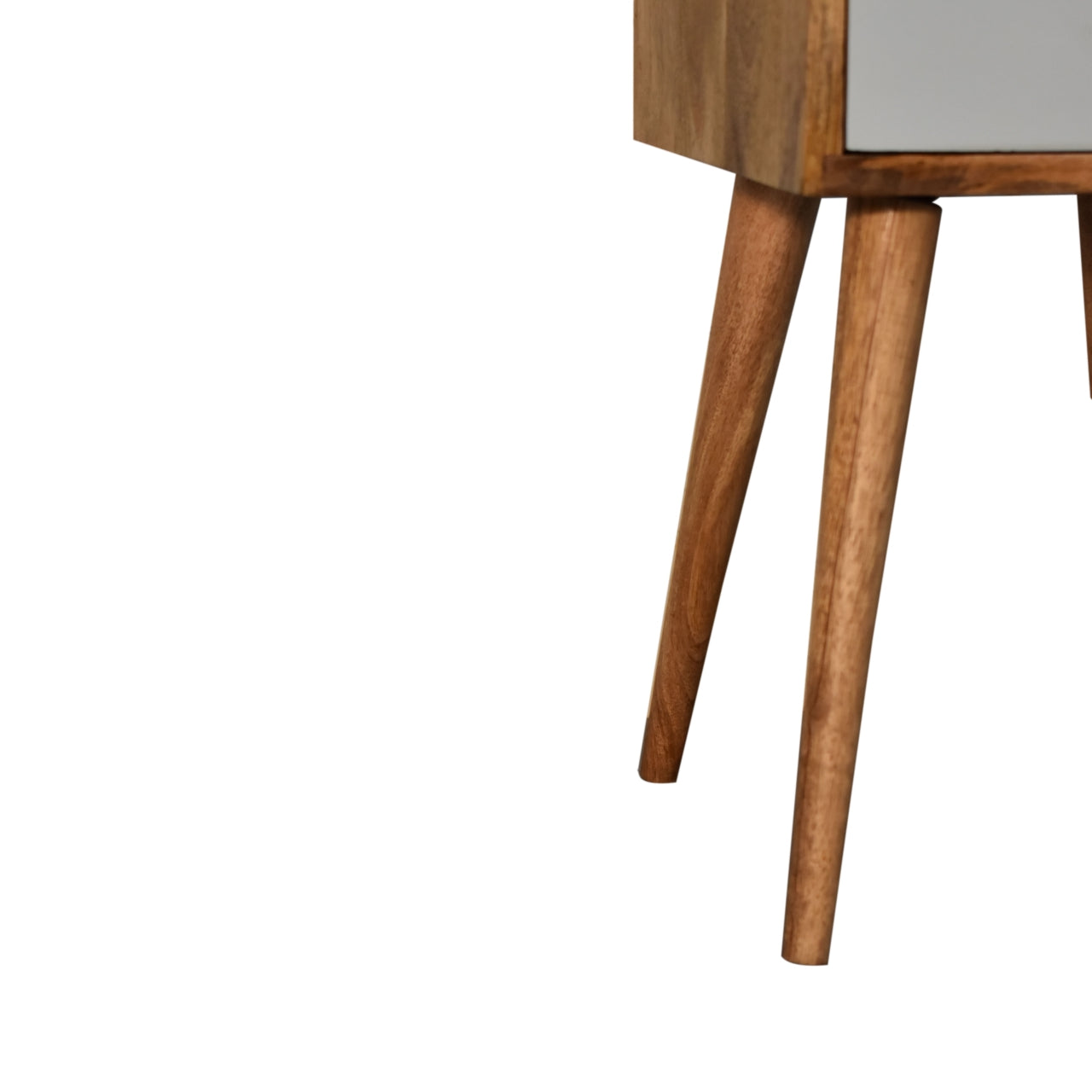 Mini Sky Blue Hand Painted Bedside Table | Oak-Ish Mango Wood