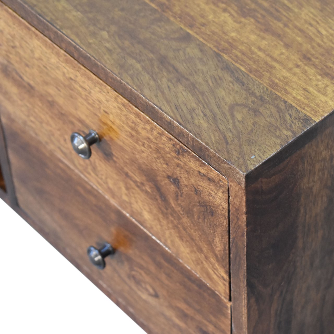Nordic Chestnut Entertainment Unit Chest of Drawers