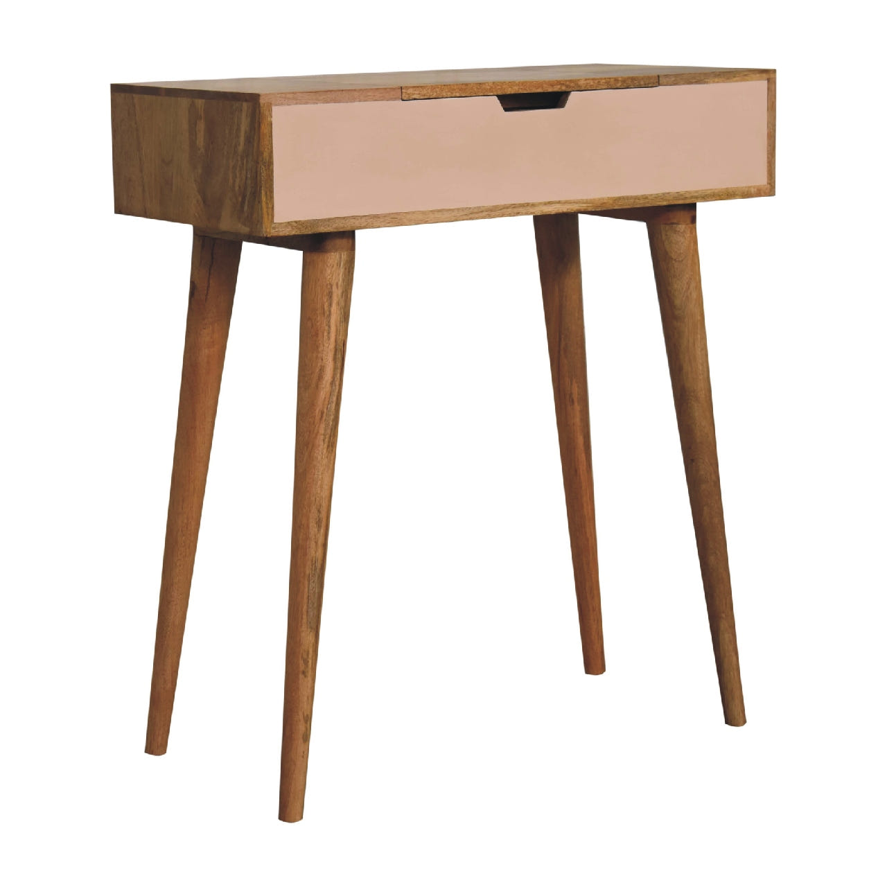 Mini Pink Writing Desk | Oak Solid Mango Wood
