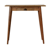 Mini Nordic Style Writing Desk | Oak Solid Mango Wood