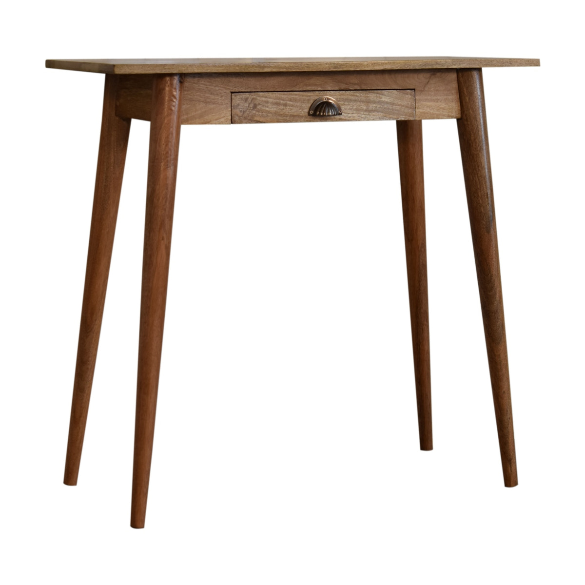 Mini Nordic Style Writing Desk | Oak Solid Mango Wood