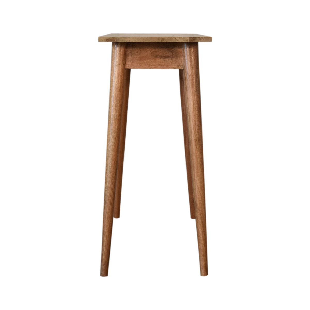 Mini Nordic Style Writing Desk | Oak Solid Mango Wood