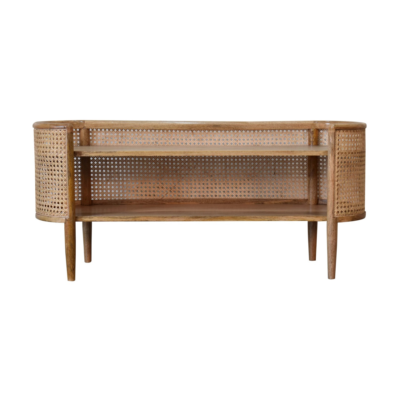 Larissa Curved Shelving Unit Chest of Drawers