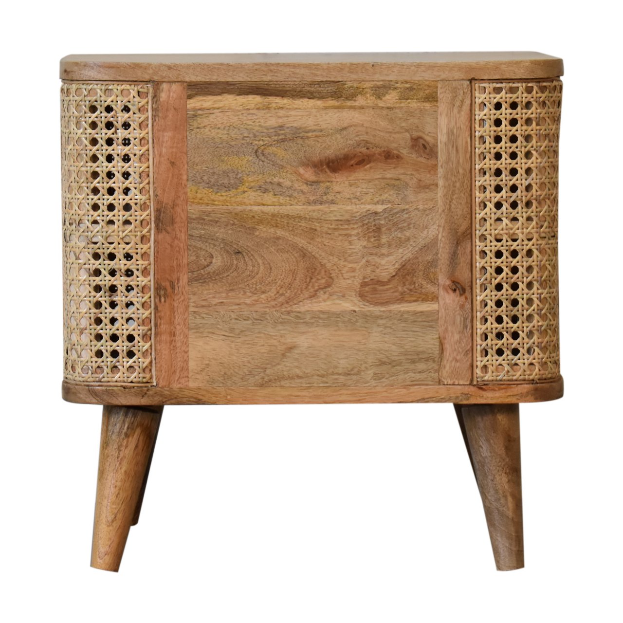 Larissa Open Bedside Table | Oak-Ish Rattan