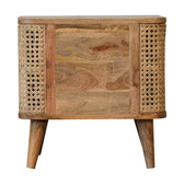Larissa Open Bedside Table | Oak-Ish Rattan