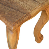 Oak-ish French Style Stool Set Footstool