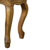 Oak-ish French Style Stool Set Footstool