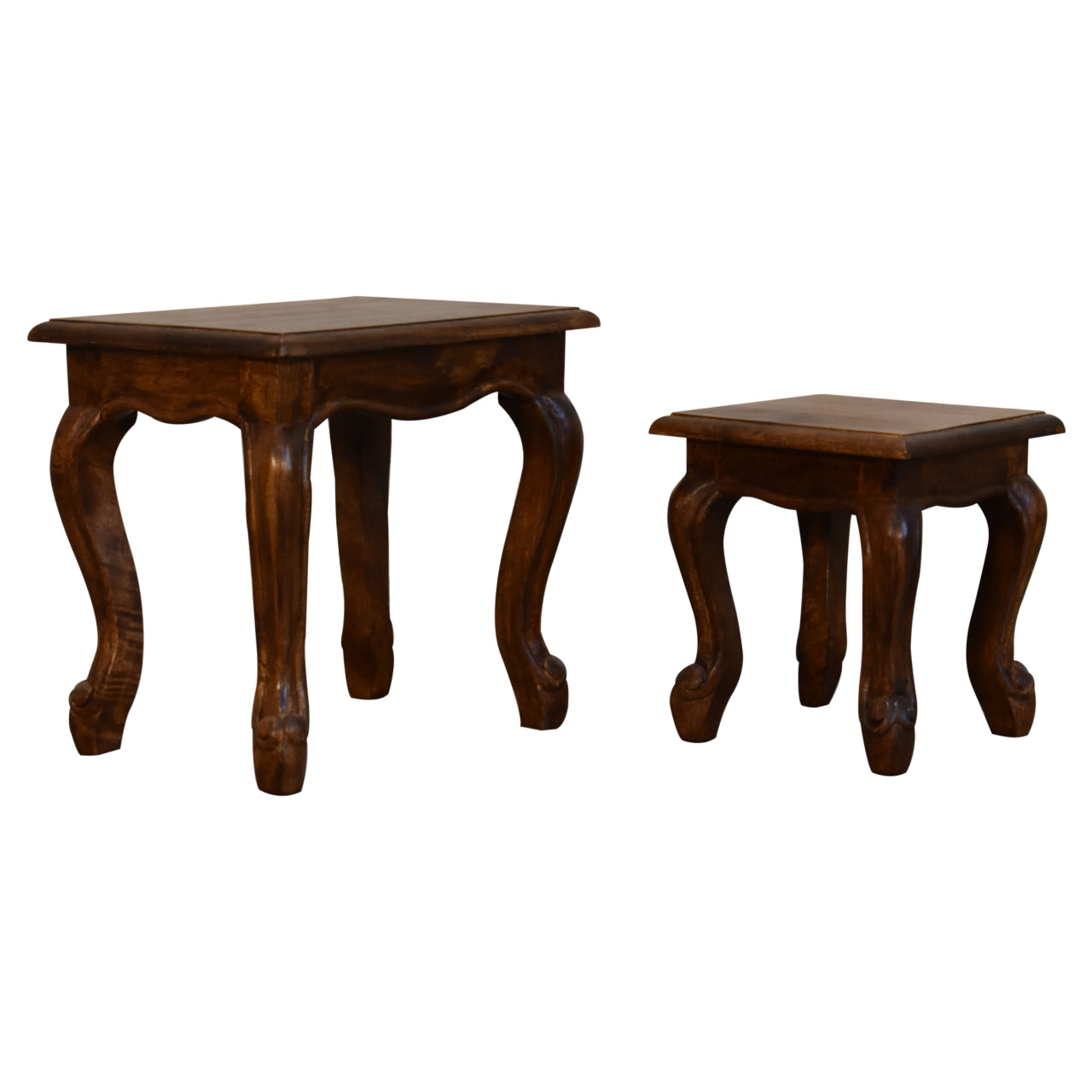 Chestnut French Style Stool Set Chest of Drawers
