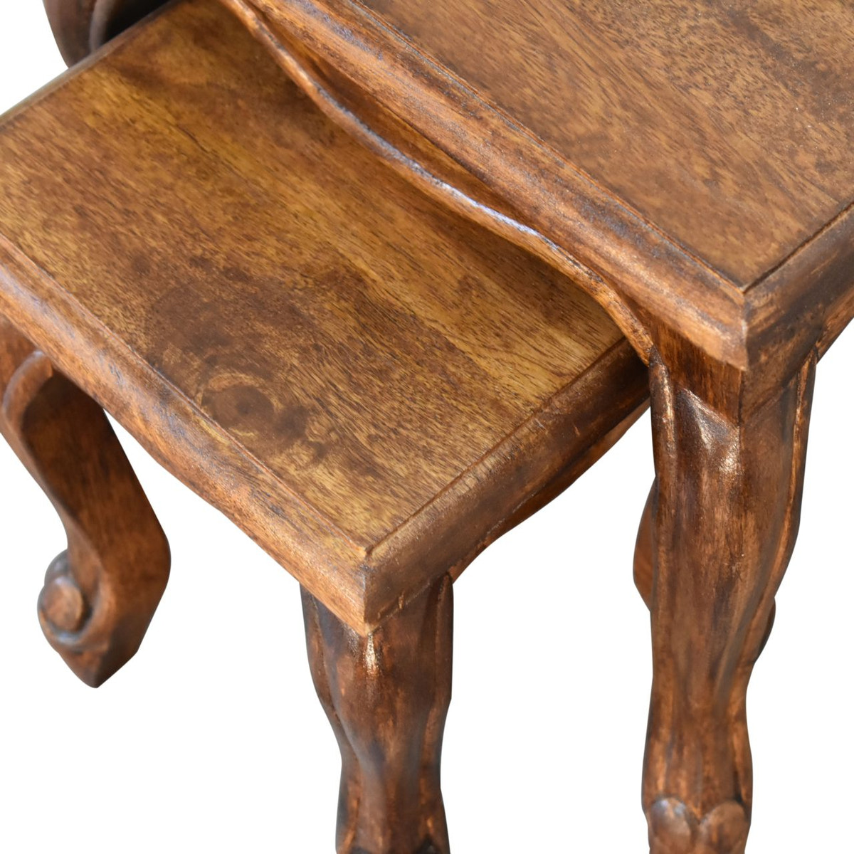 Chestnut French Style Stool Set Chest of Drawers