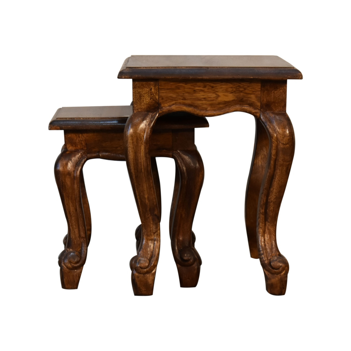 Chestnut French Style Stool Set Chest of Drawers