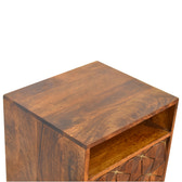 Samara Bedside Table | Chestnut Solid Mango Wood
