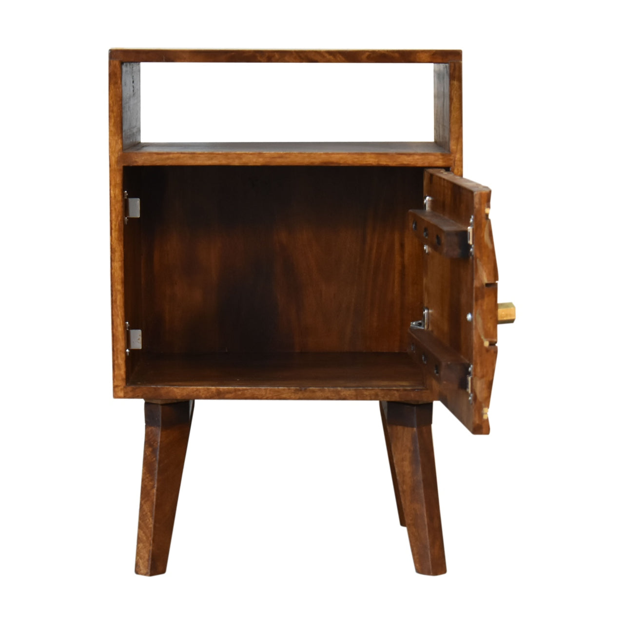 Samara Bedside Table | Chestnut Solid Mango Wood