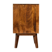 Samara Bedside Table | Chestnut Solid Mango Wood