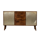 Zen Sideboard Chest of Drawers | Chestnut Solid Mango Wood
